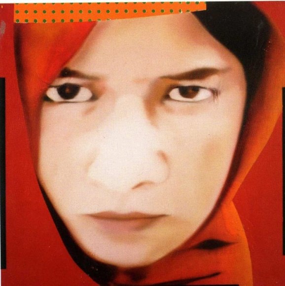 Riyas Komu UNTITLED (RED GIRL) ND Oil and acrylic on canvas 24 x 24 in.
