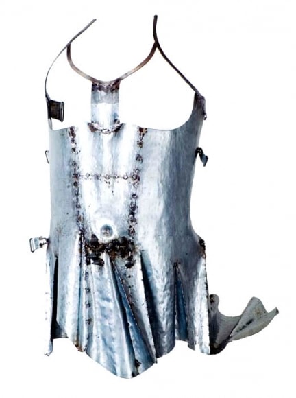 Naiza Khan ARMOUR-CORSET I 2007 Galvanized steel 30 x 24 x 18 in. SOLD
