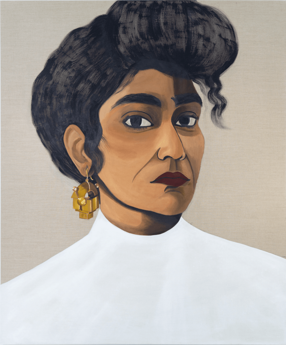 Portrait of Korat's Magicatch, 2023, Acrylic on Linen