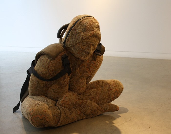 Nausheen Saeed CARRIER 2011 Fabric, steel, plastic and fiberglass 29 x 29 x 26 in.