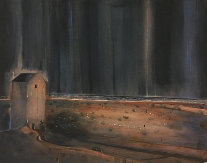 Sujith S. N. Untitled 3 2016 Watercolor on paper 10 x 13 in