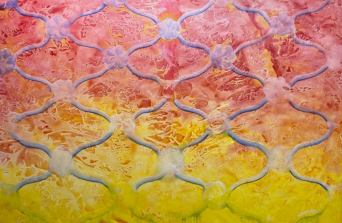 Nitin Mukul Civil Lines: At the Gates, 2022 Oil and acrylic on canvas 48h x 72w in