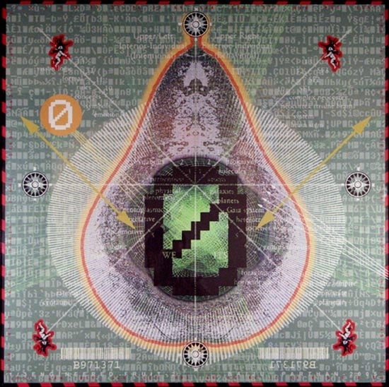 Baiju Parthan ENGINEERED FRUIT - 2 2001 23.5 x 23.5 in. Acrylic on canvas