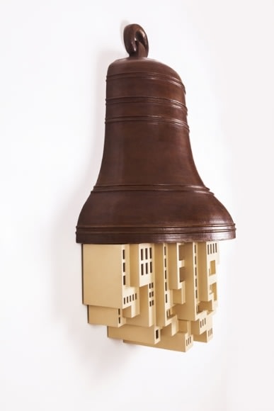 Gigi Scaria Scream (View 2) 2017 Bronze and plastic 37 x 22.5 x 12 in.