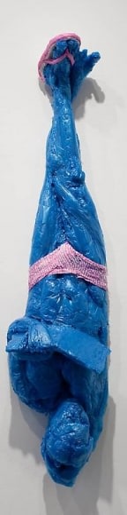 Khalil Chishtee ALL NIGHT LONG 2008 Plastic bags 48 x 11 x 8 in.