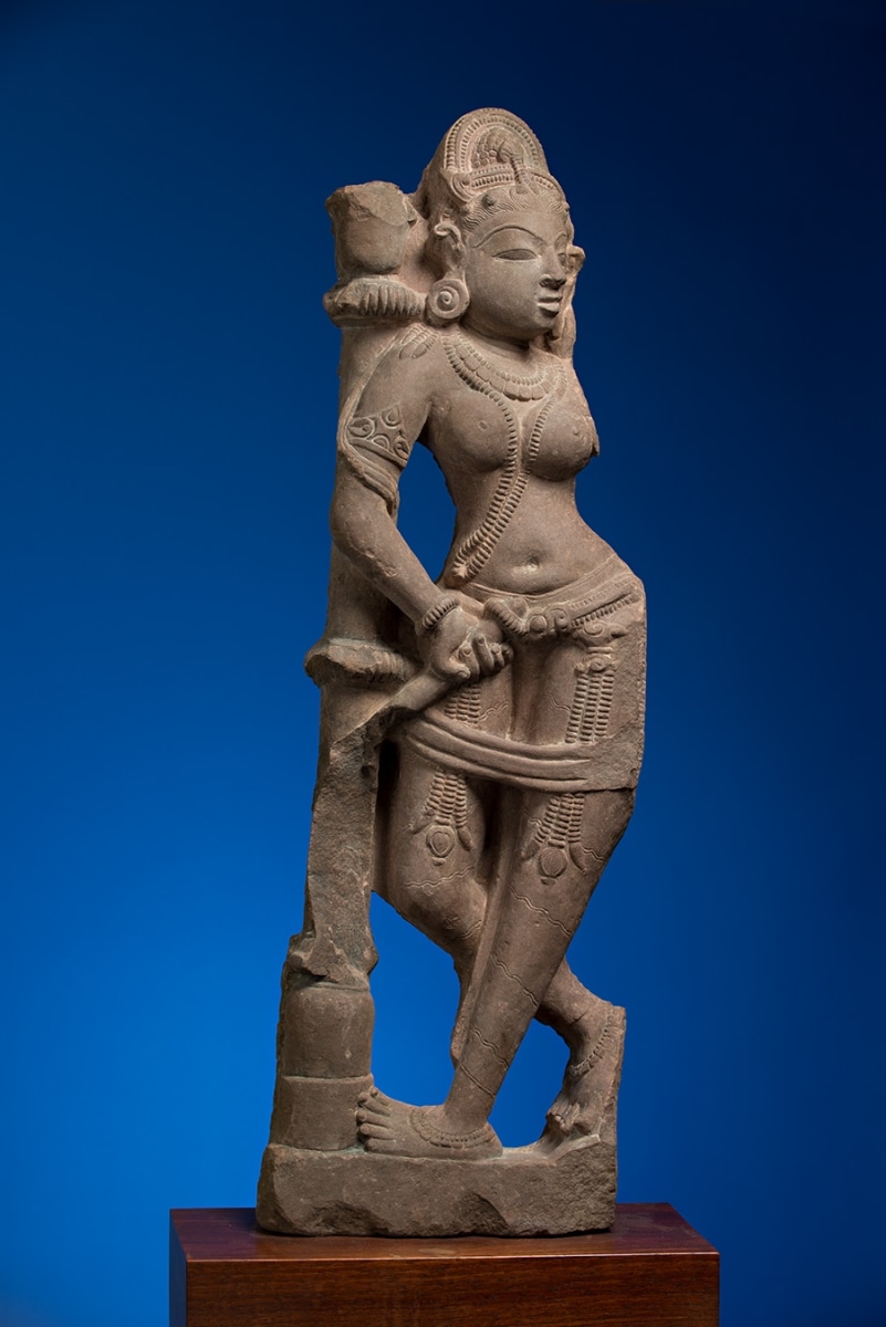 Sarasundari Central India Pink sandstone 11th Century Height: 26 in.