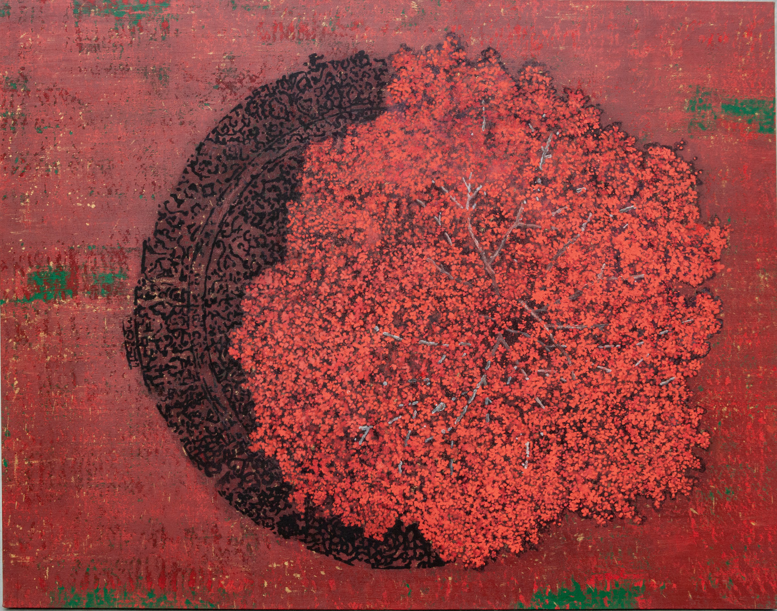 G. R. Iranna Non Existing Shadow (3), 2022 Acrylic on canvas 66h x 84w in