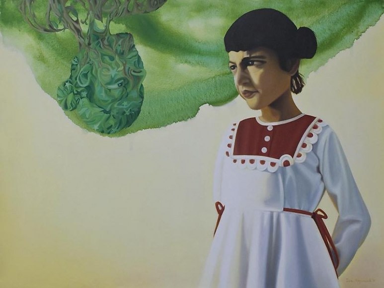 Sana Arjumand IN THE PLAYGROUND 1 - DIALOG 2010 Oil and acrylic on canvas 36 x 48 in. NFS