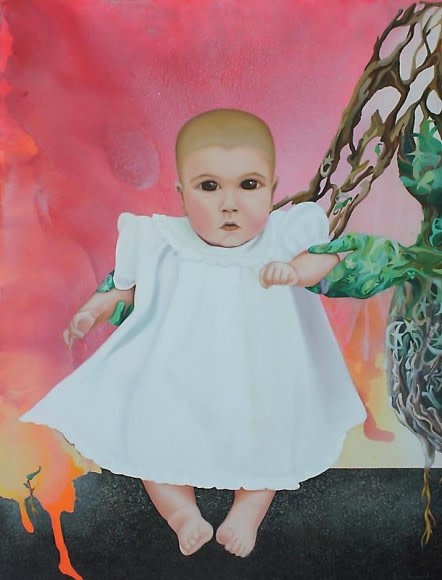 Sana Arjumand IN THE PLAYGROUND 2 - NURTURE 2010 Oil and acrylic on canvas 36 x 48 in. NFS