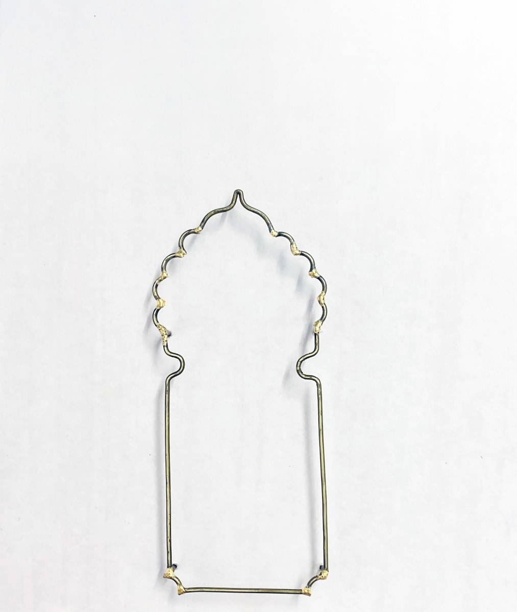 Najmun Nahar Keya Yume-no-sen (20) Gas welded brass and gold leaf on Japanese paper, wood, archival glue 12 x 9.4 in. 2019
