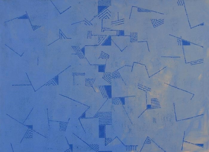 Akhilesh AUTOMATICALLY UNTITLED 2007 Acrylic on canvas 33 x 45 in.