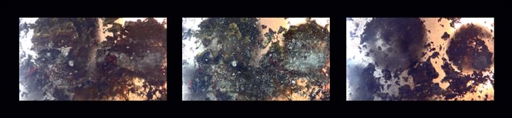 Nitin Mukul CRATER (SEQUENTIAL TRIPTYCH) 2014 C-print on metallic paper