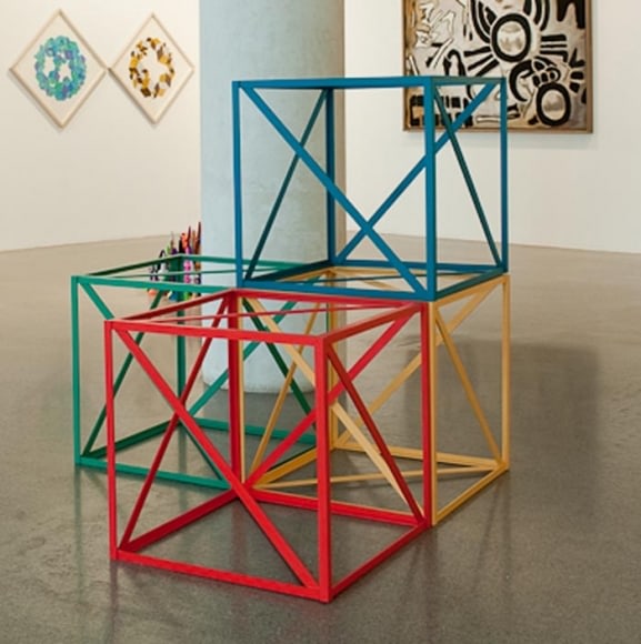 Rasheed Araeen Char Yar 1968 Wood, paint 24 x 48 x 48 in. NFS