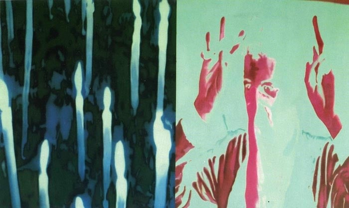 T. V. Santhosh PEACE PROTEST 2004 Oil on canvas 35.5 x 60 in.