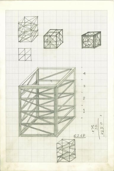 Rasheed Araeen Original Drawings for Sculpture (5-8) 1965- 68 Various NFS