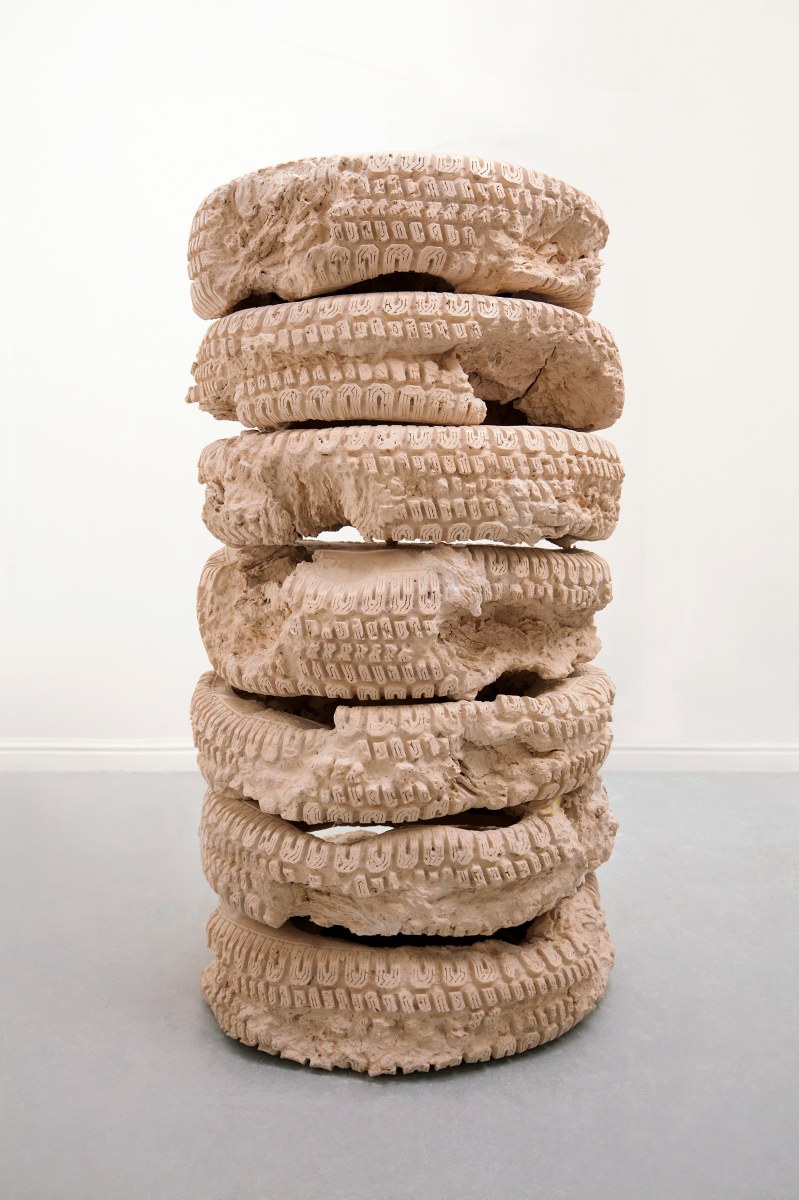 Katja Larsson Hercules II, 2020 Jesmonite, bath stone 47h x 23w x 23d in Unique