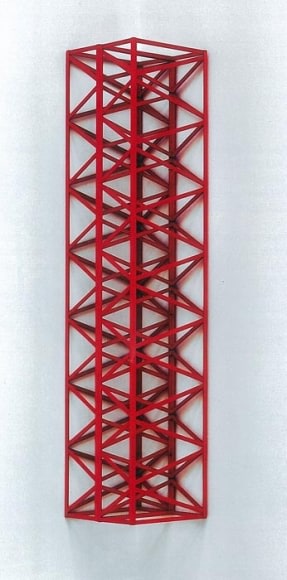 Rasheed Araeen Lal Kona 1969 Wood, paint 57 x 12 x 12 in. NFS