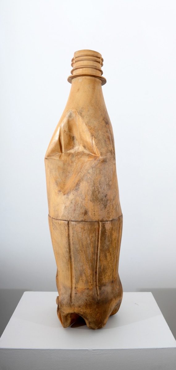 Debanjan Roy UNTITLED (SODA BOTTLE) 2013 Wood 30 x 8.5 x 7.5 in.