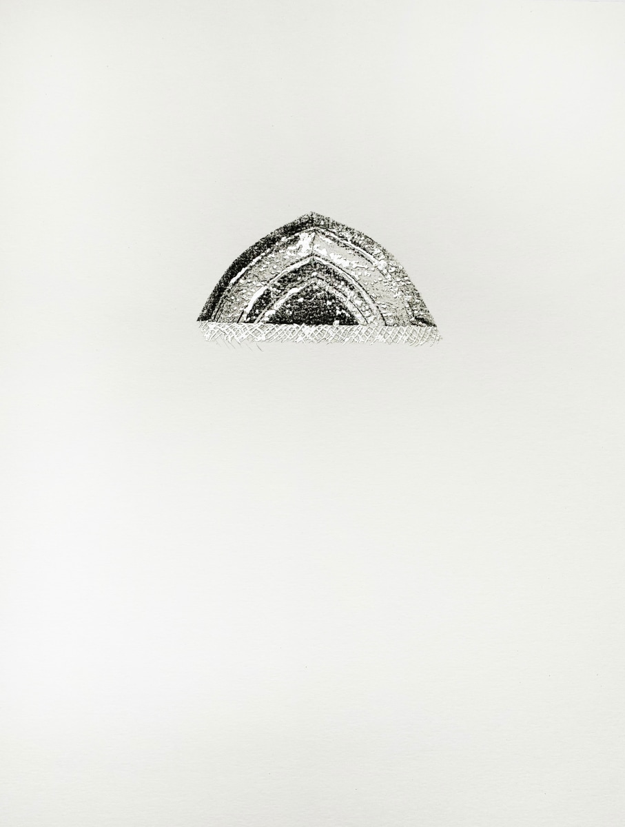 Najmun Nahar Keya Corinthian Dhaka (1) Charcoal, graphite, rabbit skin glue, silver, on Fabriano archival paper 11 x 14 in. 2019
