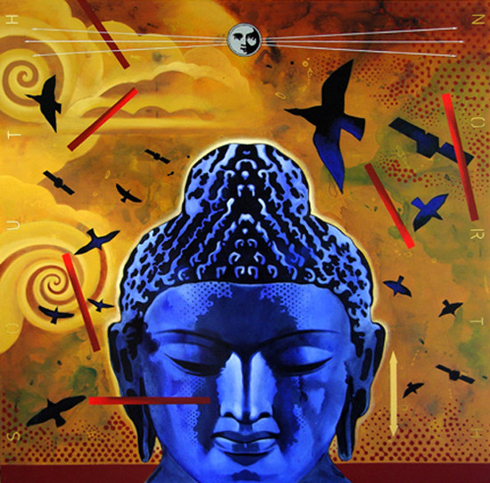 Baiju Parthan, Immeasurable Distance Between Us - 4, 2006, Oil on canvas
