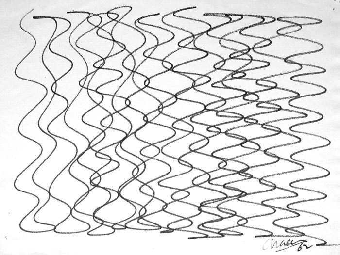 Rasheed Araeen Series B (4-6) Felt tip on paper 11 x 16 in. NFS