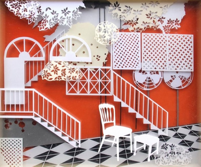 Seher Naveed THE NOTHING OF 'THE EVERYDAY' 2011 Paper cuts 15 x 18 in.