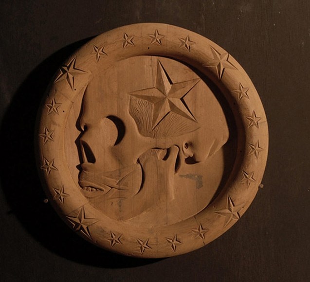 Riyas Komu OLD NEW BELIEF & UNCLAIMED DEAD BODIES 2008 Wood and mixed media Various sizes