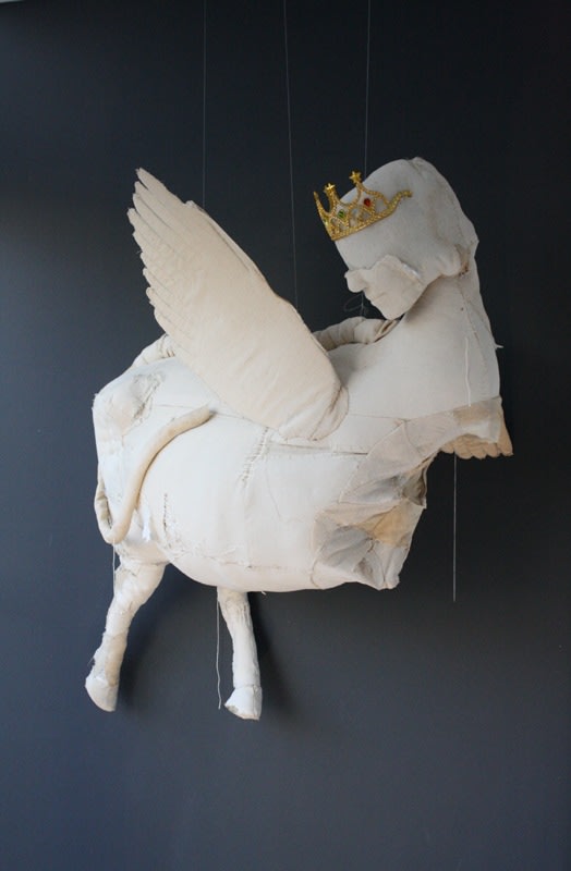 Ruby Chishti UNTITLED 2012 Fabric, polyester and paint 41 x 46 x 13 in