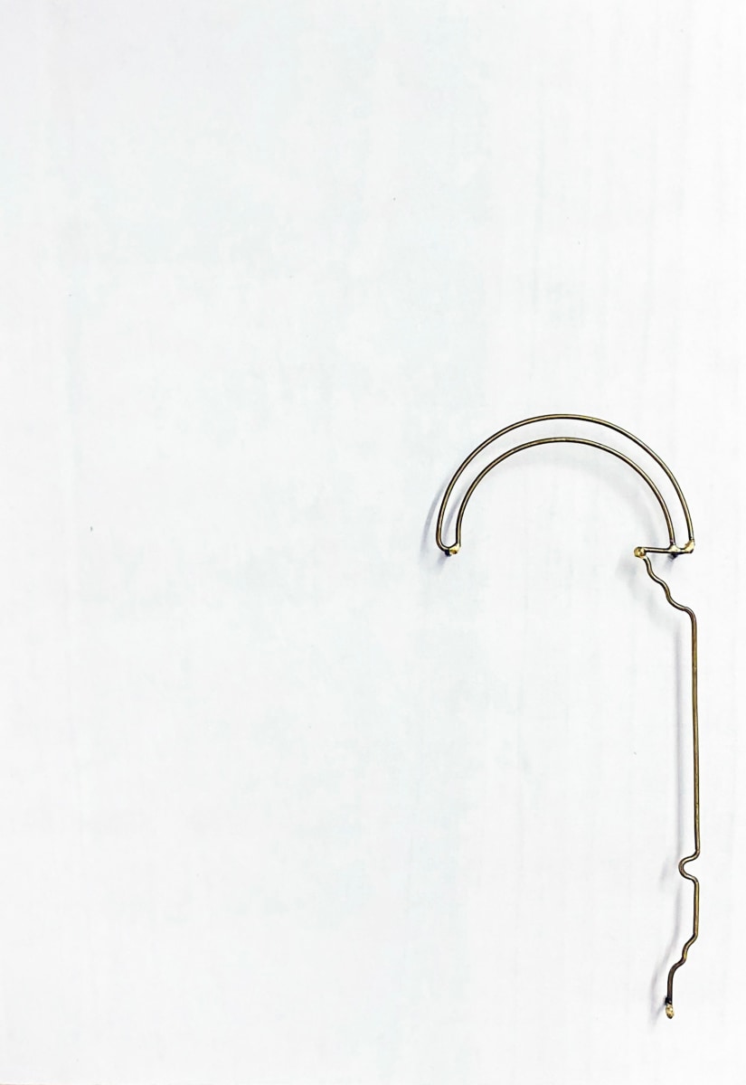 Najmun Nahar Keya Yume-no-sen (1) Gas welded brass and gold leaf on Japanese paper, wood, archival glue 16 x 11.5 in. 2019