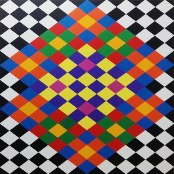 Rasheed Araeen Opus AA 1 2016 Acrylic on canvas 63 x 63 in.