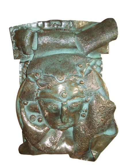 Laxma Goud PORTRAIT RELIEF 14 2007 Bronze 17 x 12 x 4 in.