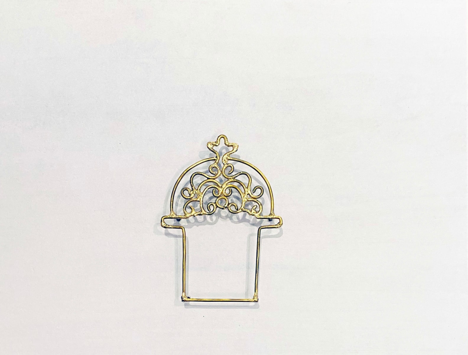 Najmun Nahar Keya Yume-no-sen (12) Gas welded brass and gold leaf on Japanese paper, wood, archival glue 12 x 9.4 in. 2019