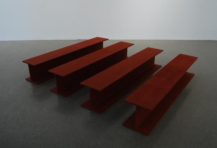 Rasheed Araeen Sculpture No 1 1965 Steel, paint 12 x 12 x 72 in.