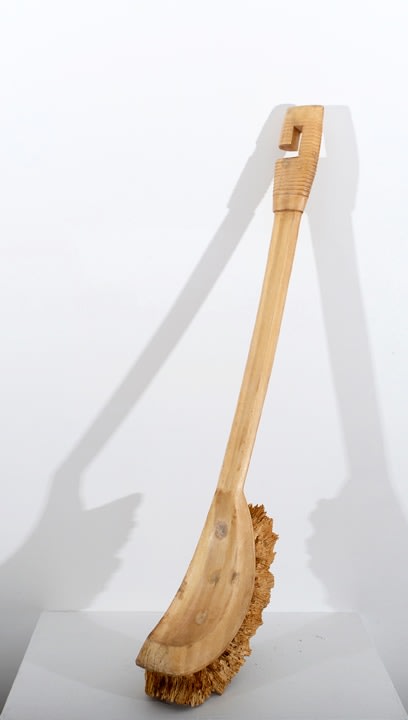 Debanjan Roy UNTITLED (TOILET BRUSH) 2013 Wood 31 x 6 x 4 in.