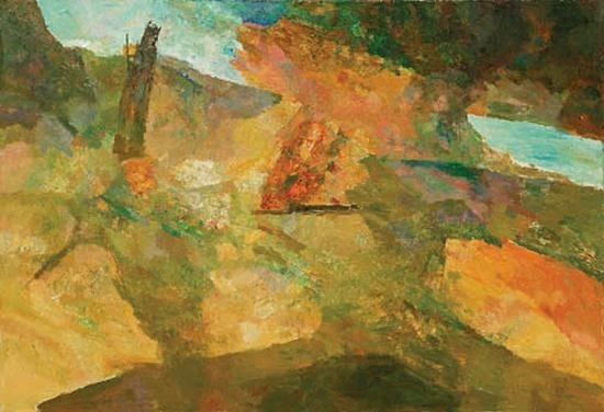 Ram Kumar ABSTRACT LANDSCAPE 17 2007 Oil on canvas 48 x 72 in.