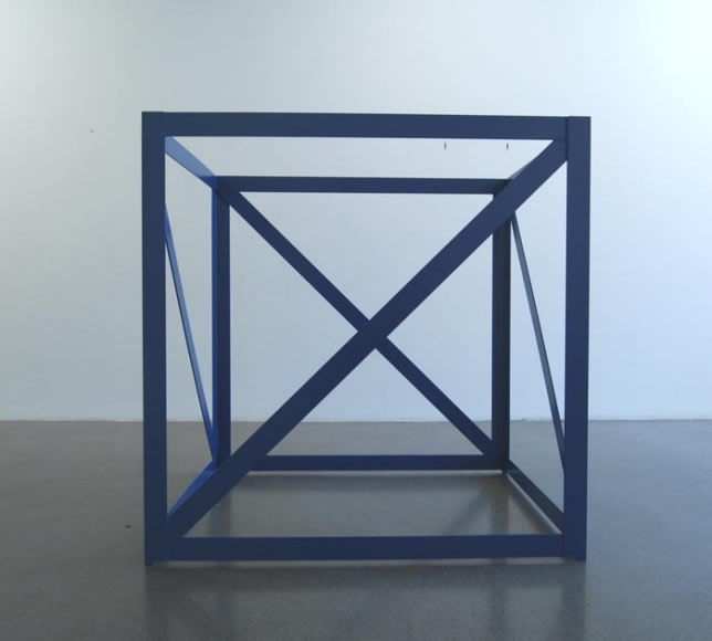 Rasheed Araeen First Structure 1966-67 Steel, paint 55 x 55 x 55 in.
