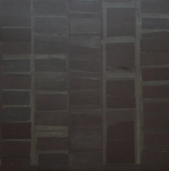 Yogesh Rawal DARK, DARKER, AND... 1998 Tissue paper, cellulose & synthetic resin on wood 48 x 48 in.