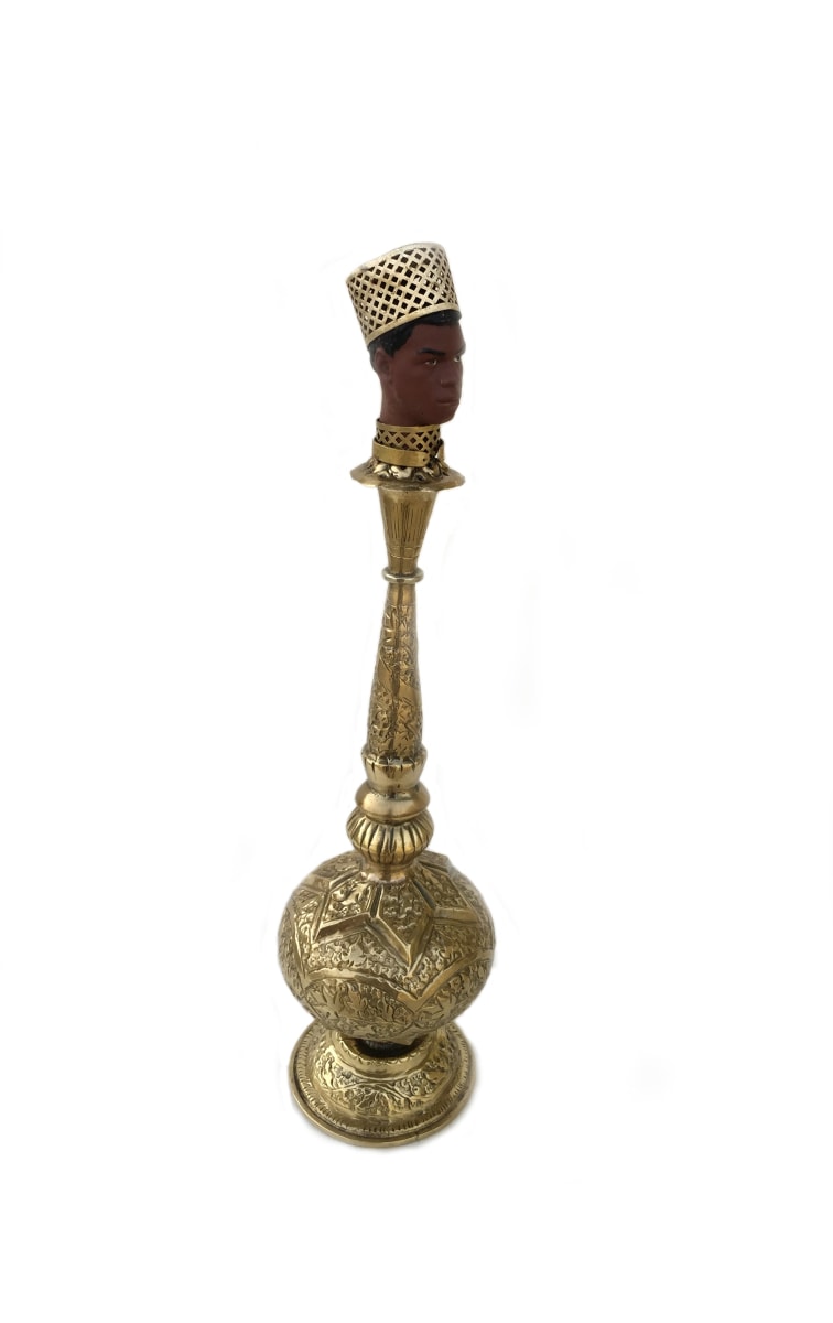 Affan Baghpati Nazir Gulab Pash, 2018 Brass and vinyl Ken doll 13 x 3.50 x 3.50 in