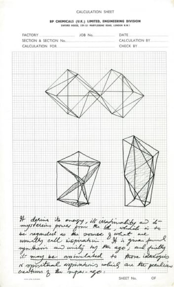 Rasheed Araeen Original Drawings for Sculpture (1-4) 1965- 68 Various