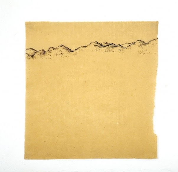 Saad Qureshi Untitled 3 Ink on Chinese paper 16.5 x 17 in NFS
