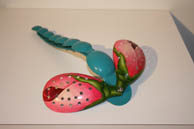 Adeela Suleman, Mahreen, 2009, Measuring spoons, rice serving spoons, powder coat and enamel paint, 13 x 8 in