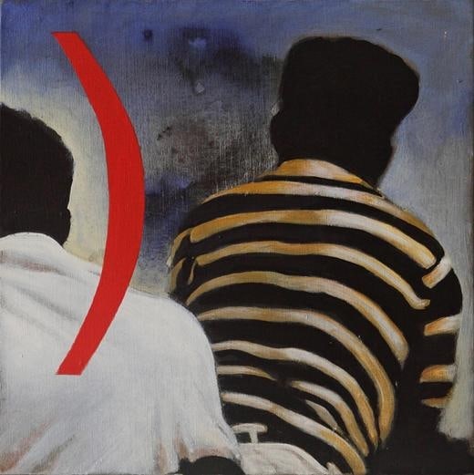 Baiju Parthan Untitled 1 2011 Acrylic on canvas 12 x 12 in.
