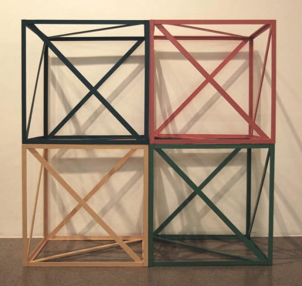 Rasheed Araeen Char Yar 1968 Wood, paint 24 x 48 x 48 in. NFS