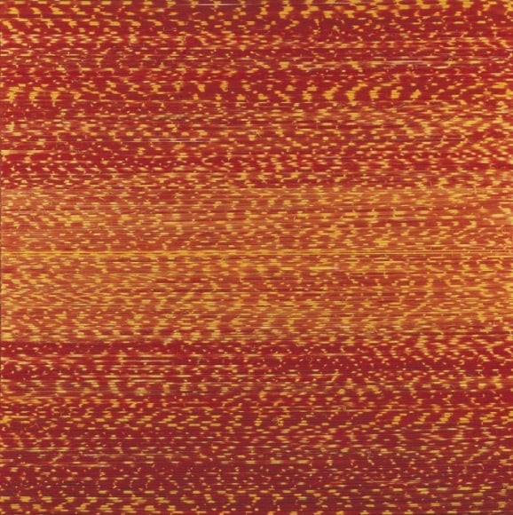 Shobha Broota RITUAL 2007 Thread on canvas 30 x 30 x 1 in.