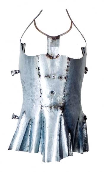 Naiza Khan ARMOUR-CORSET III 2007 Galvanized steel 31 x 18 x 16 in. SOLD