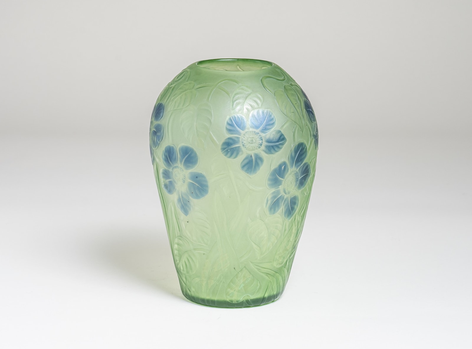 Carved Favrile Glass Vase