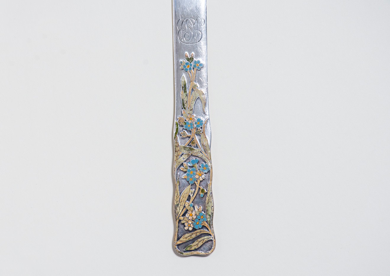 Sterling Silver and Enamel Paper Knife