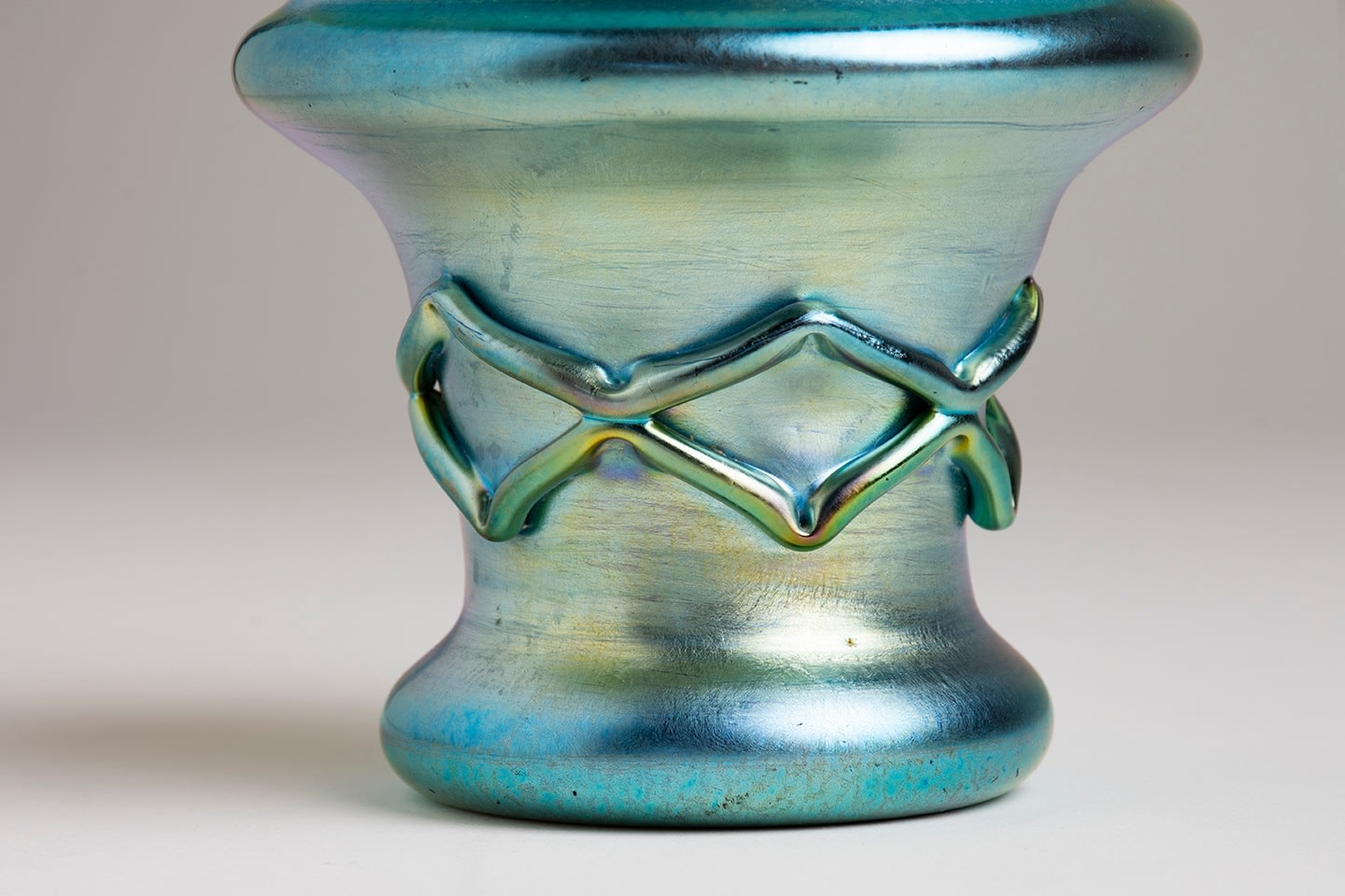 Favrile Glass Vase with Applied Decoration