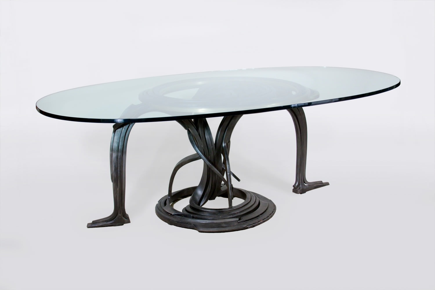 Custom Forged Steel Dining Table