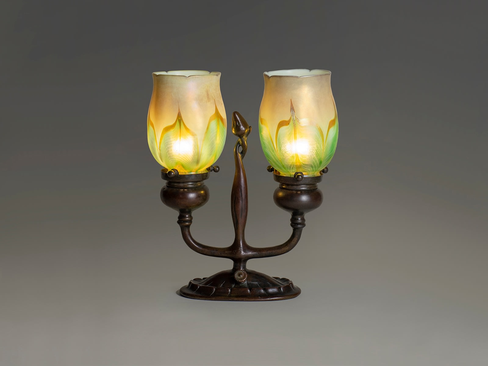 Rare Electrified Candle Lamp